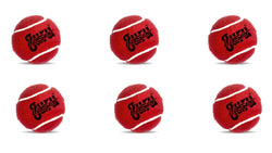 Image of MRI Guru Laser Heavy Maroon Rubber Tennis Ball – Pack of 6 (Standard Size)