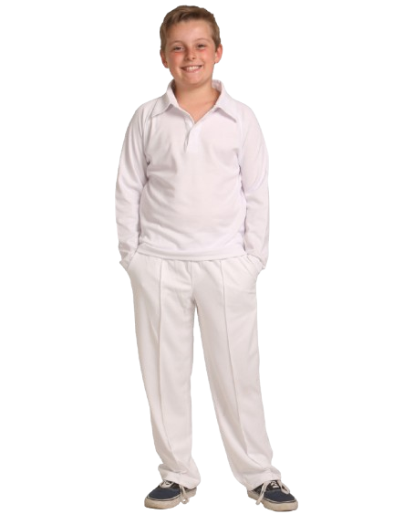 DY Sports White Cricket Dress for Men & Boys – Full Sleeve T-Shirt and Trouser Combo | Cotton Blend | Lightweight & Breathable Jersey Set for Match & Practice