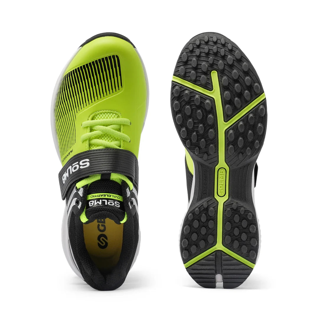 Solm8 S8 Fluo Lime Cricket Shoes