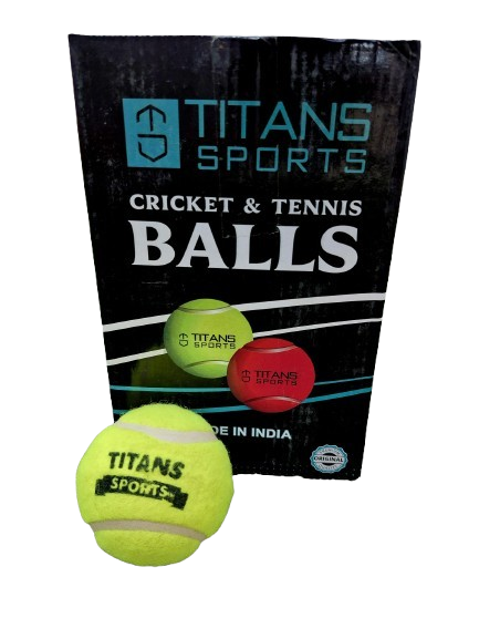 Titan Sports (Heavy Weight) Green Tennis Ball – Pack of 6